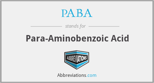 What is the abbreviation for para-aminobenzoic acid?